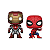 Funko Pop! Marvel Homem Aranha / Spider Man Iron Man / Spider Man 2 Pack - Imagem 2