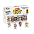 Funko Bitty Pop! Television Bridgerton Penelope Featherington Simon Basset Daphne Bridgerton Queen Charlotte 4 Pack - Imagem 1
