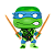 Funko Pop! Television As Tartarugas Ninjas Leonardo 1704 Exclusivo - Imagem 2