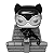 Funko Pop! DC Comics Deluxe Catwoman 269 Exclusivo Black And White - Imagem 2