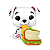 Funko Pop! Disney 101 Dalmatas Rolly With Cheese Sandwich 1685 Exclusivo - Imagem 2