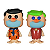 Funko Pop! Animation Os Flintstones Fred And Barney 2 Pack Exclusivo - Imagem 2