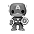 Funko Pop! Marvel Capitao America / Captain America 06 Exclusivo Black and White - Imagem 2