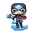 Funko Pop! Marvel Os Vingadores Capitao America / Captain America 1198 Exclusivo Metallic Glow - Imagem 2