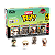 Funko Bitty Pop! Filme Jurassic Park John Hammond, Tyrannosaurus Fossil, Stygimoloch, Velociraptor 4 Pack - Imagem 1