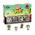 Funko Bitty Pop! Filme Jurassic Park Mr. DNA, Dilophosaurus Fossil, Dennis Nedry, Dilophosaurus 4 Pack - Imagem 1