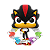 Funko Pop! Games Sonic The Hedgehog Shadow With Emeralds 1300 Exclusivo Flocked - Imagem 2