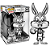 Funko Pop! Filme Space Jam Pernalonga Bugs Bunny 2072 10 Polegadas - Imagem 3