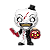 Funko Pop! Filme Terrifier Art With Steve's Head 2169 Exclusivo Glow - Imagem 2