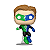 Funko Pop! Limited Edition DC Comics Green Blue Hybrid Lantern 647 100 PCS - Imagem 2