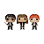 Funko Pop! Filme Harry Potter Ron Weasley Hermione Granger 3 Pack Exclusivo Edição Colecionador - Imagem 2
