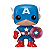 Funko Pop! Marvel Captain America 159 Exclusivo - Imagem 2
