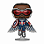 Funko Pop! Marvel Falcão E O Soldado Invernal Captain America 817 Exclusivo - Imagem 2