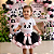 Conjunto Body e Saia Tutu Panda para Bebê - Imagem 1