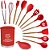 Kit Com 13 Utensílios De Cozinha Em Silicone Cabo De Madeira - Imagem 3