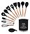 Kit Com 13 Utensílios De Cozinha Em Silicone Cabo De Madeira - Imagem 2