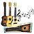 Mini Violão Acústico Brinquedo Musical Infantil 6 Cordas Aço - Imagem 1