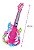 Guitarra Microfone Pedestal Com Luz E Som Brinquedo Infantil - Imagem 8