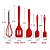 Kit Espátulas Silicone Pincel Fuê 5 Peças Utensílios Cozinha - Imagem 14