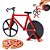 Cortador De Pizza Bicicleta Carretilha Dupla Fatiador Massas - Imagem 4