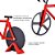 Cortador De Pizza Bicicleta Carretilha Dupla Fatiador Massas - Imagem 3
