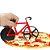 Cortador De Pizza Bicicleta Carretilha Dupla Fatiador Massas - Imagem 5
