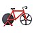 Cortador De Pizza Bicicleta Carretilha Dupla Fatiador Massas - Imagem 10