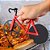 Cortador De Pizza Bicicleta Carretilha Dupla Fatiador Massas - Imagem 6
