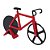 Cortador De Pizza Bicicleta Carretilha Dupla Fatiador Massas - Imagem 9