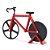 Cortador De Pizza Bicicleta Carretilha Dupla Fatiador Massas - Imagem 7