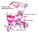 Triciclo Infantil Capota Motoca Empurrador Som Luzes E Pedal - Imagem 9