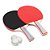 Kit 2 Raquetes Ping Pong 3 Bolinhas Tênis De Mesa Com Bolsa - Imagem 3