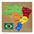 Tabuleiro Mapa Do Brasil 3d Quebra Cabeça Encaixe Colorido - Imagem 2