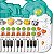 Teclado Musical Brinquedo Educativo Som Animais Luz Música - Imagem 6