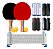 Kit Ping Pong 2 Raquete Rede Tênis De Mesa 3 Bolinhas Lelong - Imagem 18