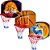 Cesta De Basquete Infantil Tabela Com Aro E Rede Resistente - Imagem 1