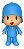 Boneco Pocoyo Vinil Turma Pocoyo Elly Pato Grande Articulado - Imagem 9