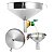 Funil Grande Inox 16cm Coador Com Alça Multiuso Garrafa Óleo - Imagem 1