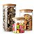 Kit 3 Potes Mantimentos Herméticos De Vidro Com Tampa Bambu - Imagem 1
