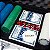 Maleta De Poker Jogo 200 Fichas Numeradas 2 Baralhos 5 Dados - Imagem 9