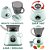Kit Liquidificador Brinquedo Cozinha Gira 360 Cortar Frutas - Imagem 2