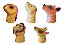 Fantoches De Dedo Animais Selva 5 Bonecos Miniatura Dedoche - Imagem 6