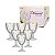 Jogo 6 Taças De Vidro Diamond Borda De Ouro 340ml Água Vinho - Imagem 7