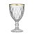 Jogo 6 Taças De Vidro Diamond Borda De Ouro 340ml Água Vinho - Imagem 8