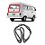 Kit Borracha Vedação Porta Kombi Carat 1997 A 2013 Completo - Imagem 5