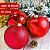 Kit 12 Bolas Natal 10cm Decoração Natalina Enfeite Árvore - Imagem 2