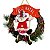 Guirlanda Feliz Natal Boneco De Neve Decoração Natalina 25cm - Imagem 7