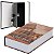 Cofre Livro Camuflado Estante Porta Jóias Com Chave Médio - Imagem 7