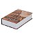 Cofre Livro Camuflado Estante Porta Jóias Com Chave Médio - Imagem 13