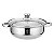 Panela Aço Inox Caçarola Grande 5L Fundo Triplo Indução Gás - Imagem 6